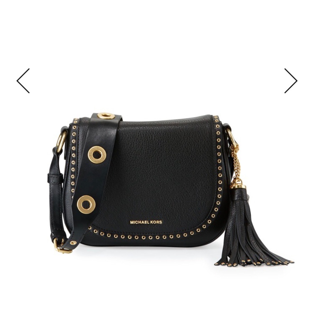 Michael Kors Leather Saddle Crossbody Purse